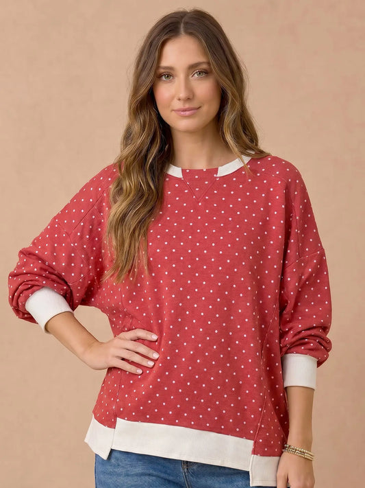 Pretty In Polka Dot Top