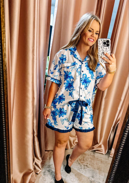 Royal Bloom Pajama Set