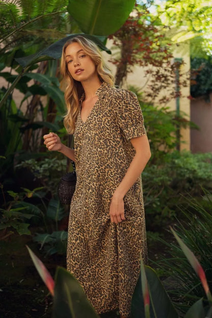 Untamed Elegance Midi Dress