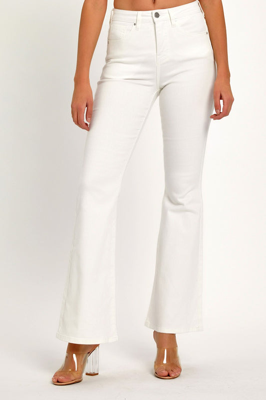 White Mid Rise Jean By Risen