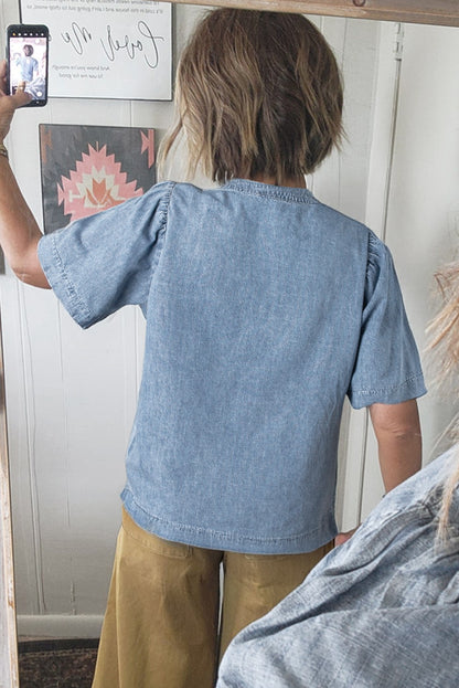 Denim Daydream Top