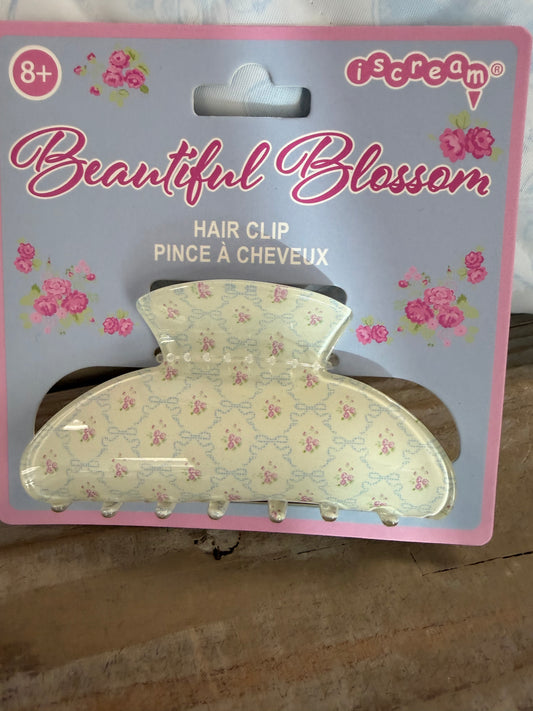 Beautiful Blossom White Hair Clip
