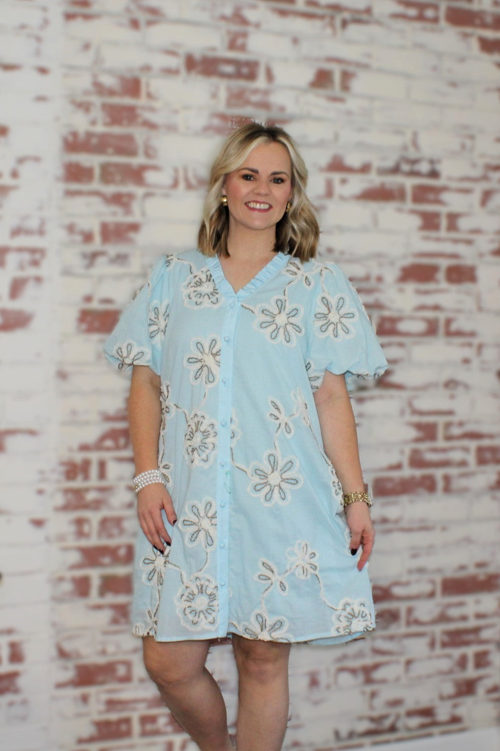 Blue Skies & Blooms Dress
