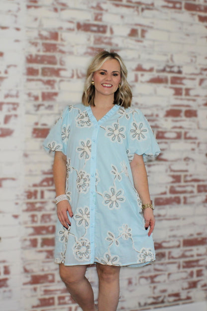 Blue Skies & Blooms Dress