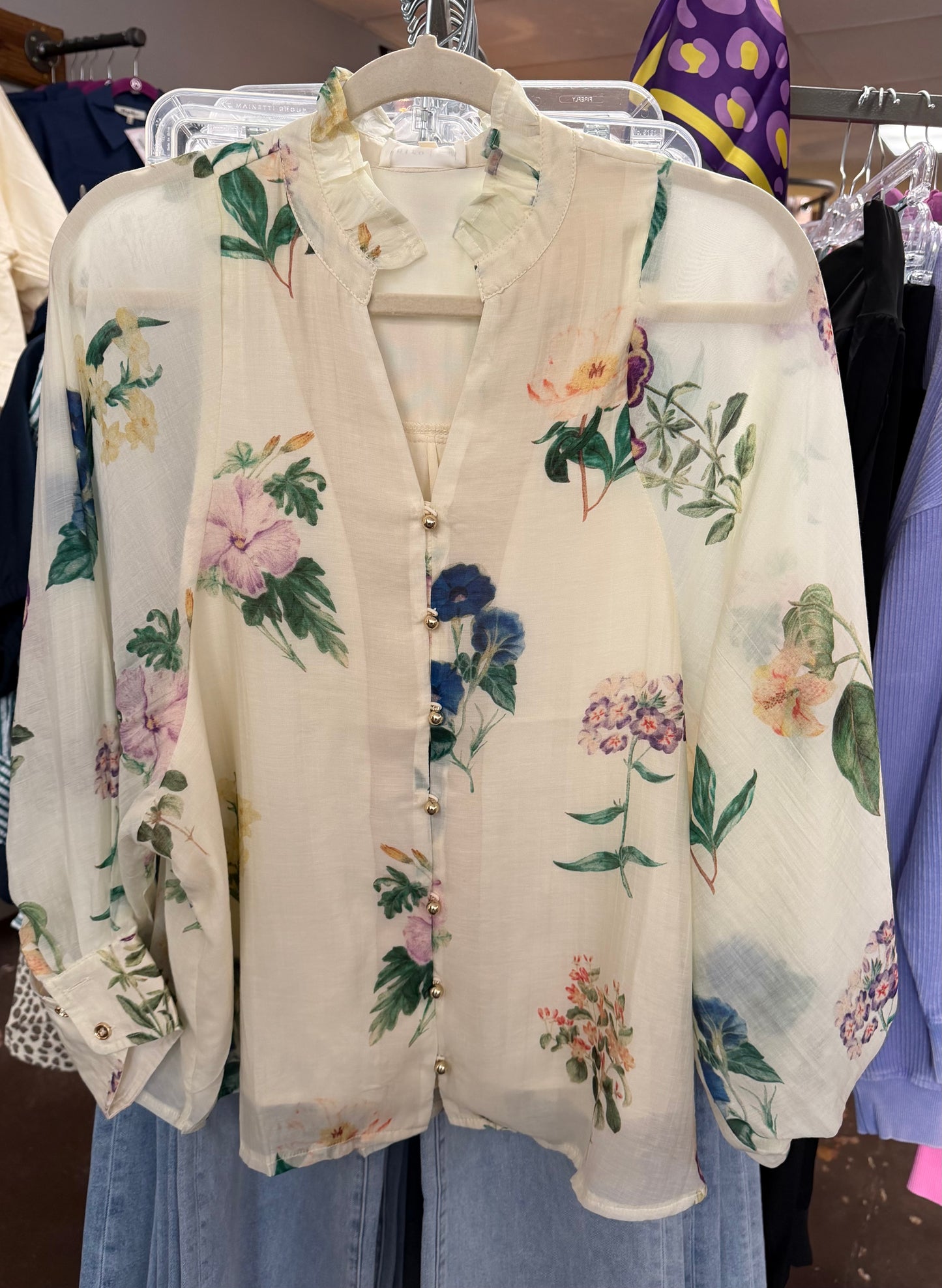 Sweet Magnolia Floral Top
