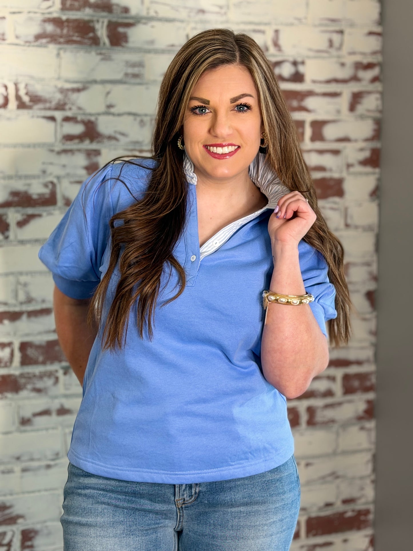 Pretty in Periwinkle Top