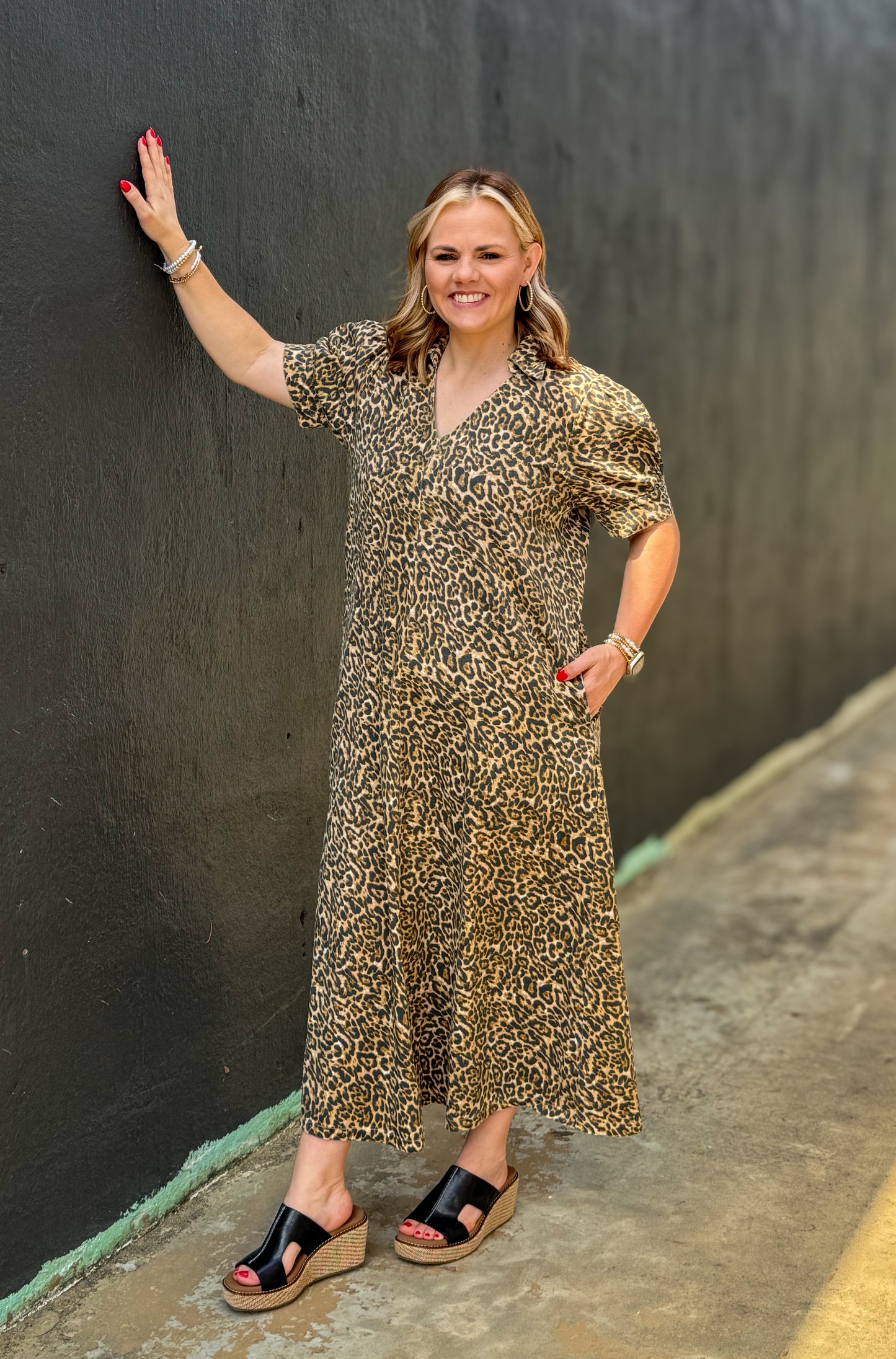 Untamed Elegance Midi Dress