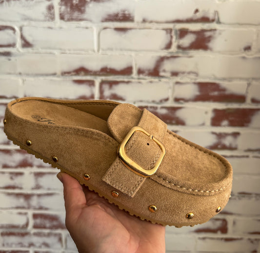 Londres Flat Clog – Bone