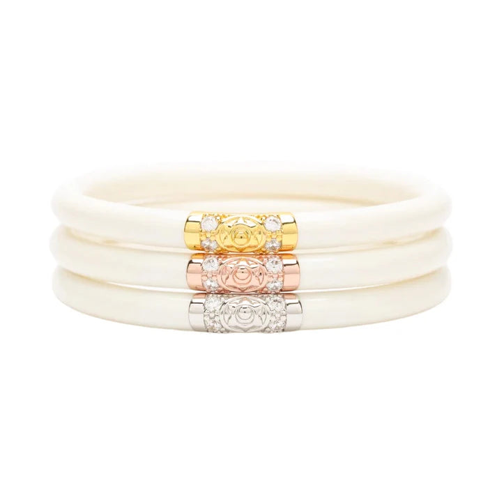 Three Kings All Weather Bangles BuDhaGirl - Ivory