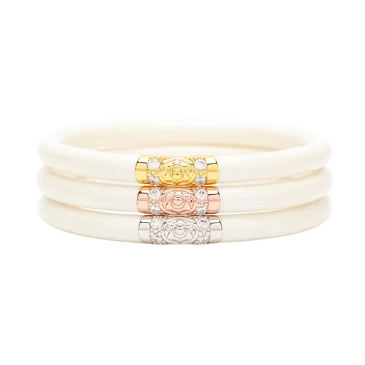 Three Kings All Weather Bangles BuDhaGirl - Ivory