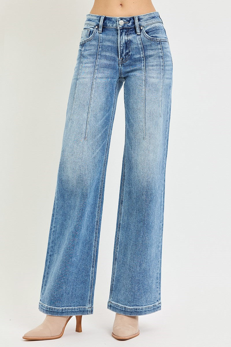 The Perfectly Polished Wide Leg Jeans – Risen