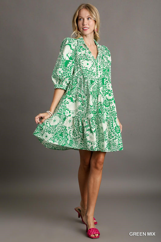 Green Mix Dress