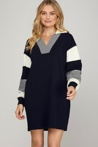 So Chic Navy Dress