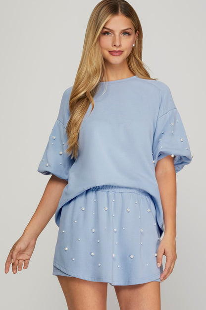 Light Blue Charm Top