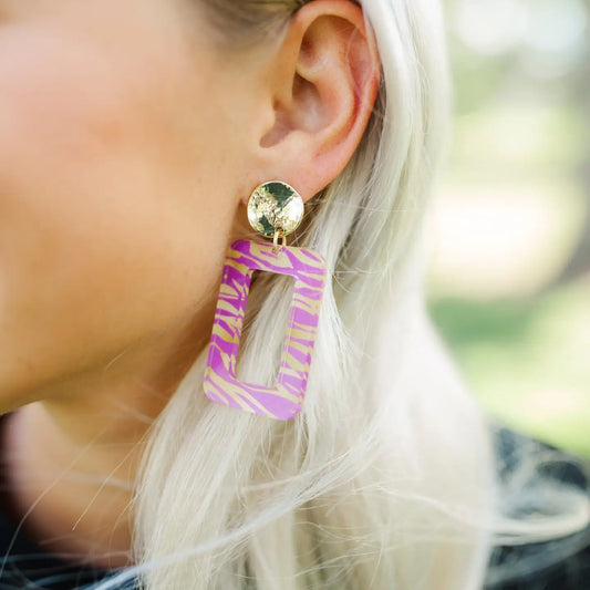Tiger Stripe Rectangle Drops By TSD