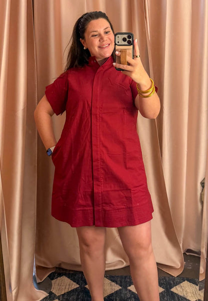 Changing Seasons Dress Merlot