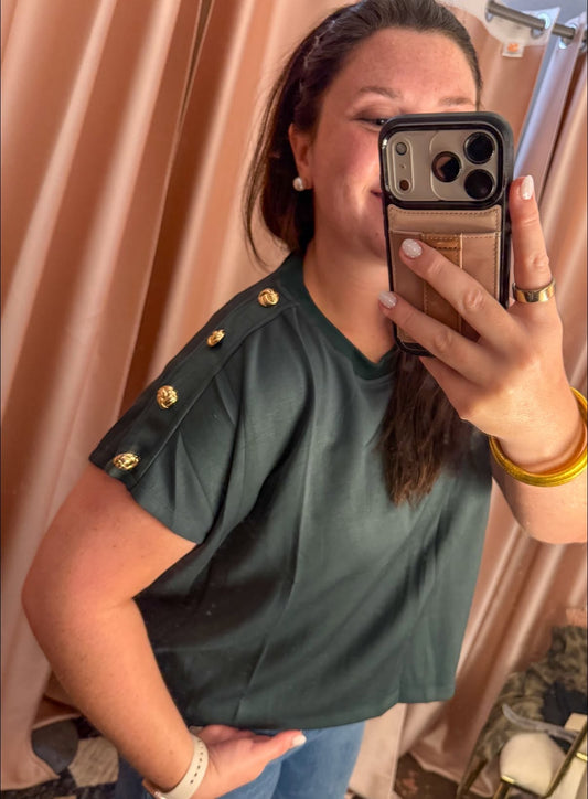 Golden Hour Top - Heather Green