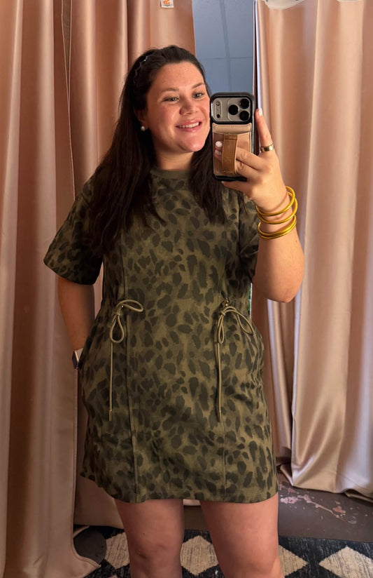 Wild Olive Drawstring Dress