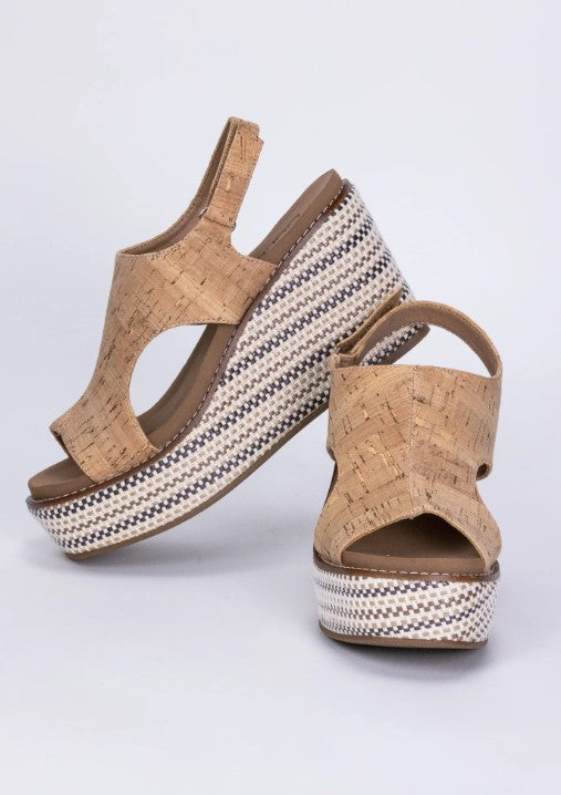 Freddie Cork Wedge By Corkys