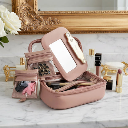 Littmini • Lighted Mirror Case • Petal Rose