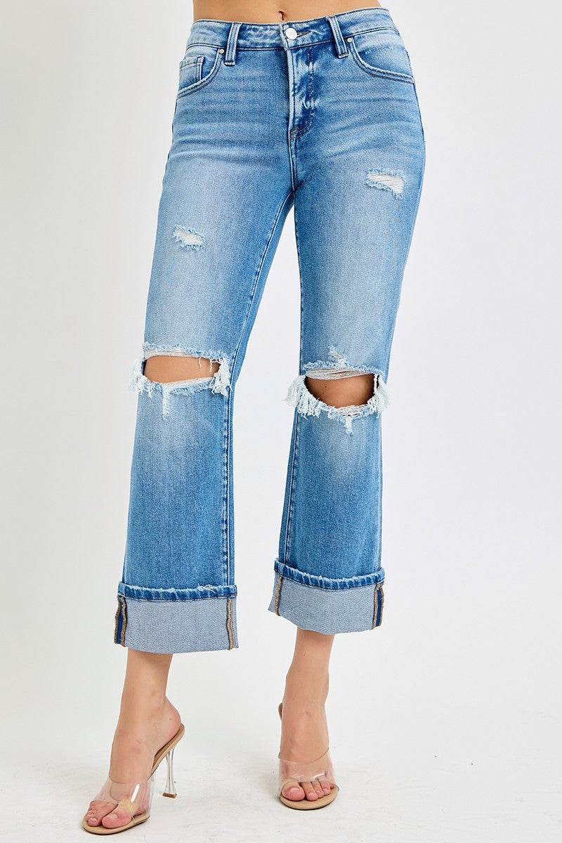 Risen Straight Cuffed Jean