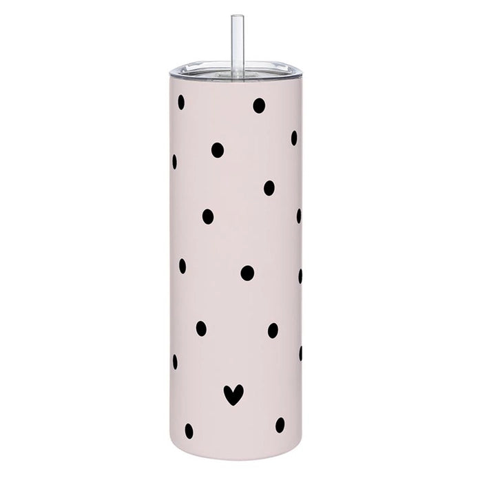 Skinny Tumbler - Dots and Heart