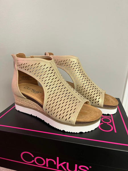 Sugar Momma Wedge By Corkys - Gold