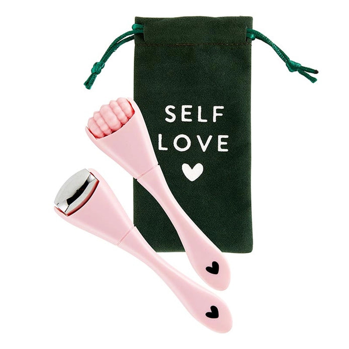 Spa To-Go Set - Pink with Green Pouch