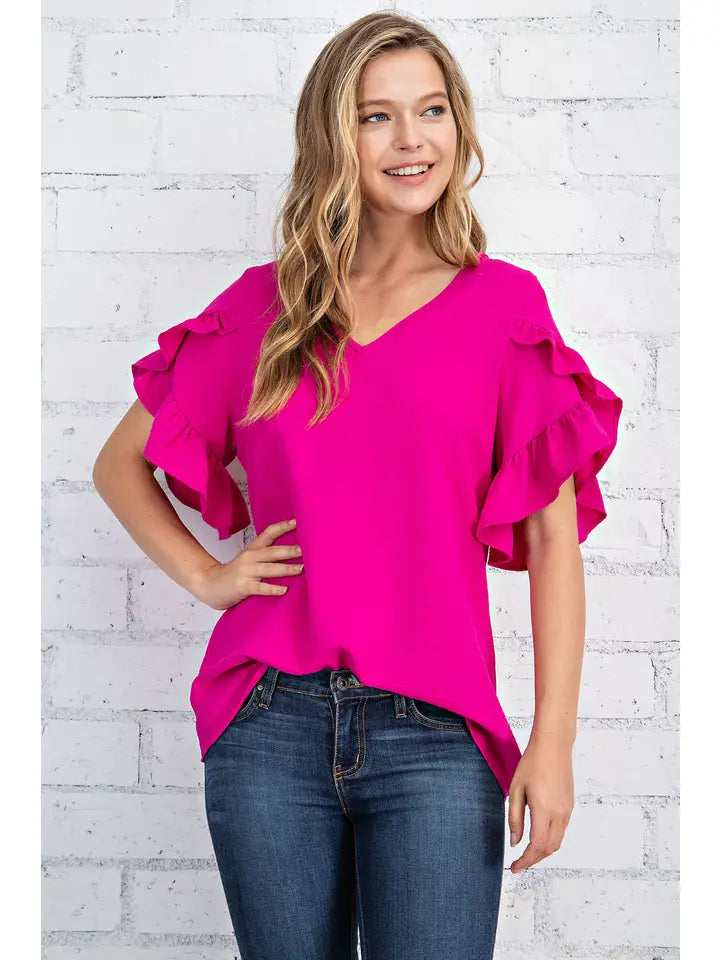 Magenta Tulip Top