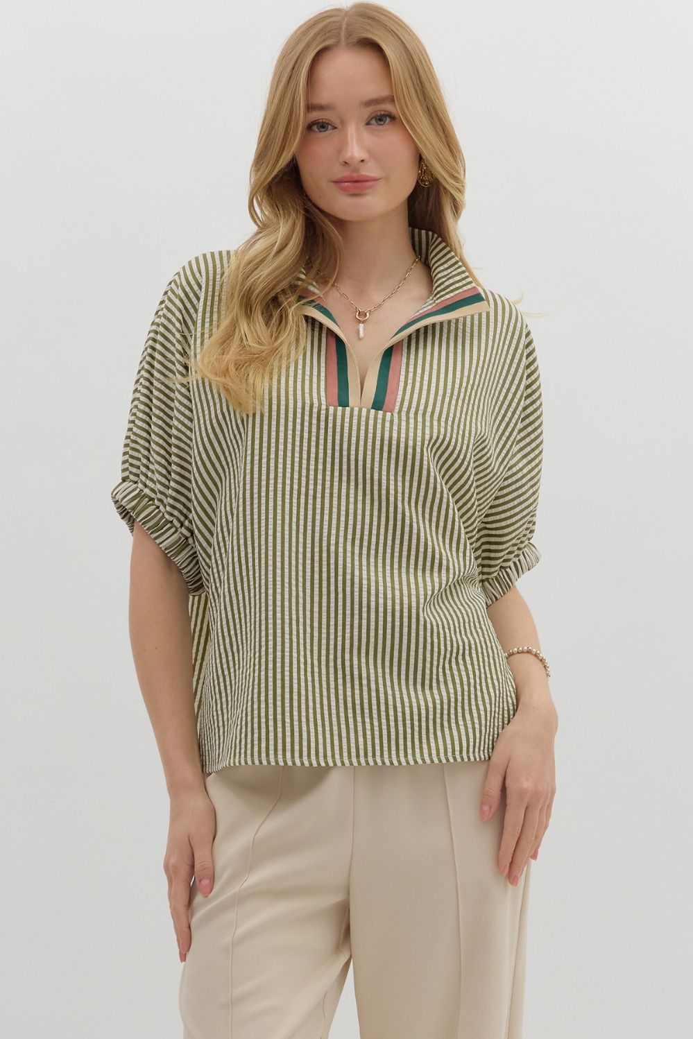 Olive Groove Top