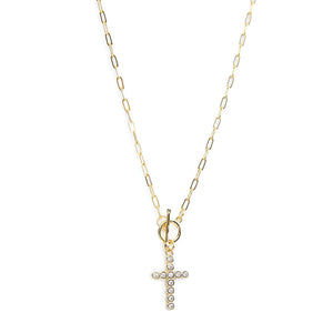 Accented Cross Necklace