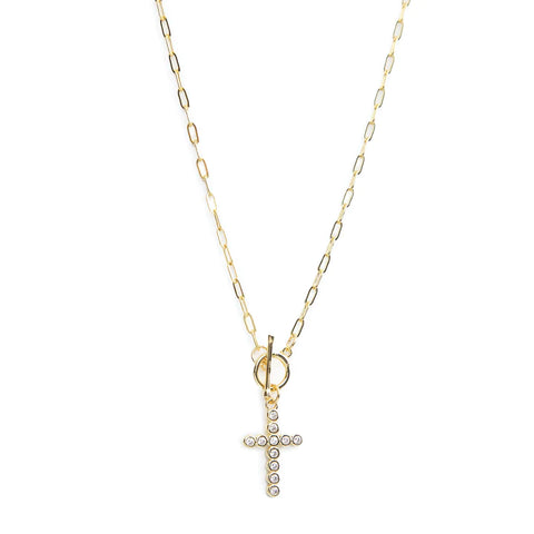 Accented Cross Necklace